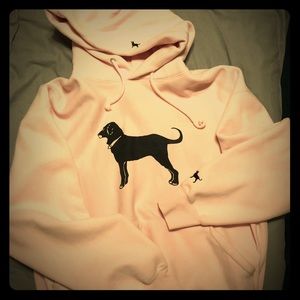 The Black Dog hoodie, Women’s Large, peony